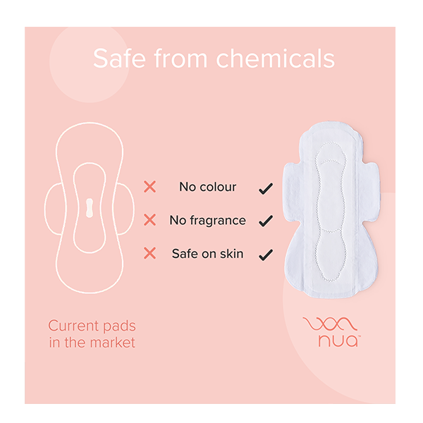 Nua Ultra Safe Sanitary Pads - Pack of 12