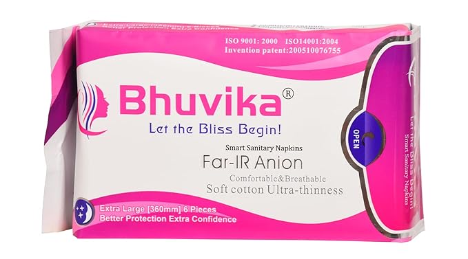 Bhuvika Smart Sanitary Napkins-290MM- L (8 Pads)