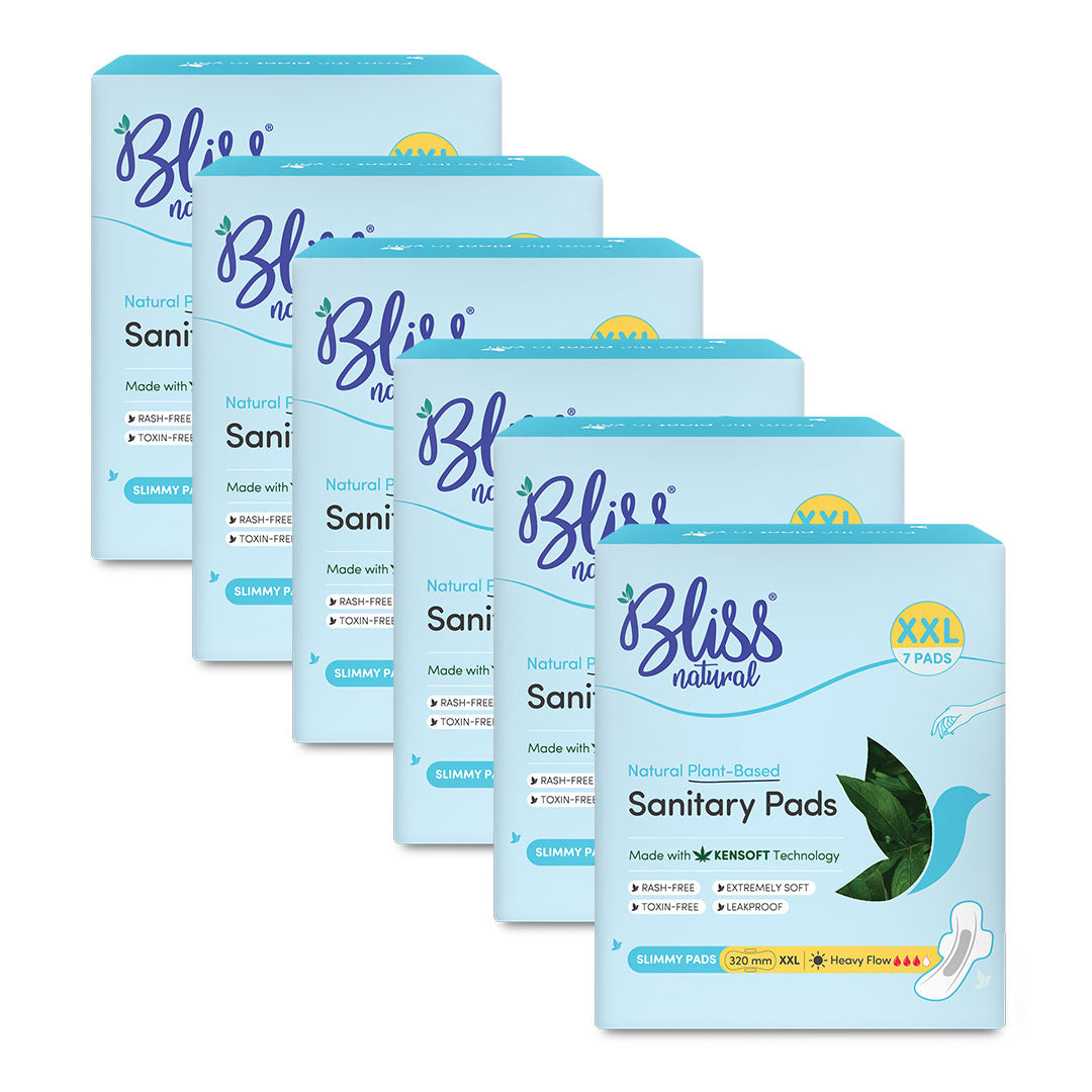 Bliss Natural Organic Ultra Thin Pad-42 pads-Pack of 6