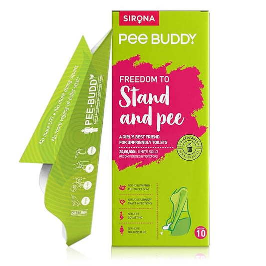 Pee Buddy 10 Funnels Disposable Female Urination Device for Women