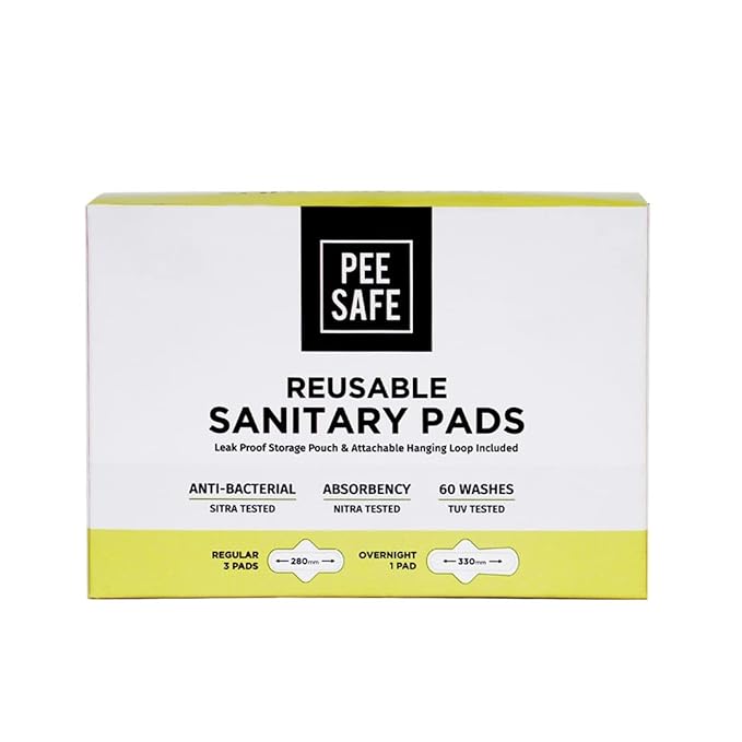 Pee Safe Reusable Sanitary Pads For Women