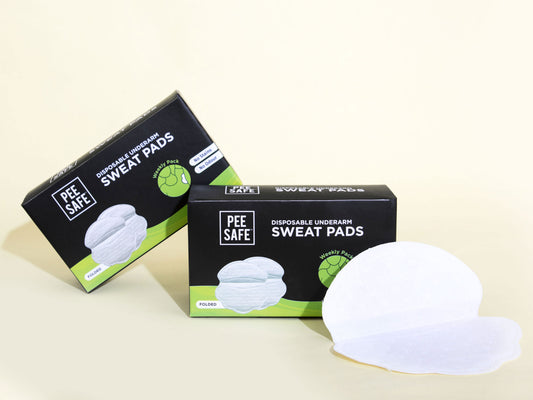 Pee Safe Sweat Pads For Underarms Women 14 Pads-foldable