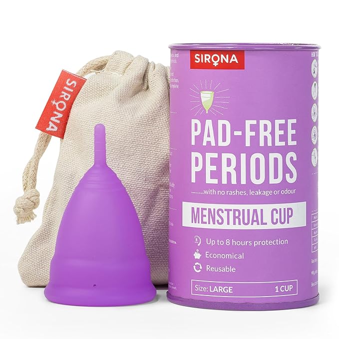 Sirona Reusable Menstrual Cup with Pouch